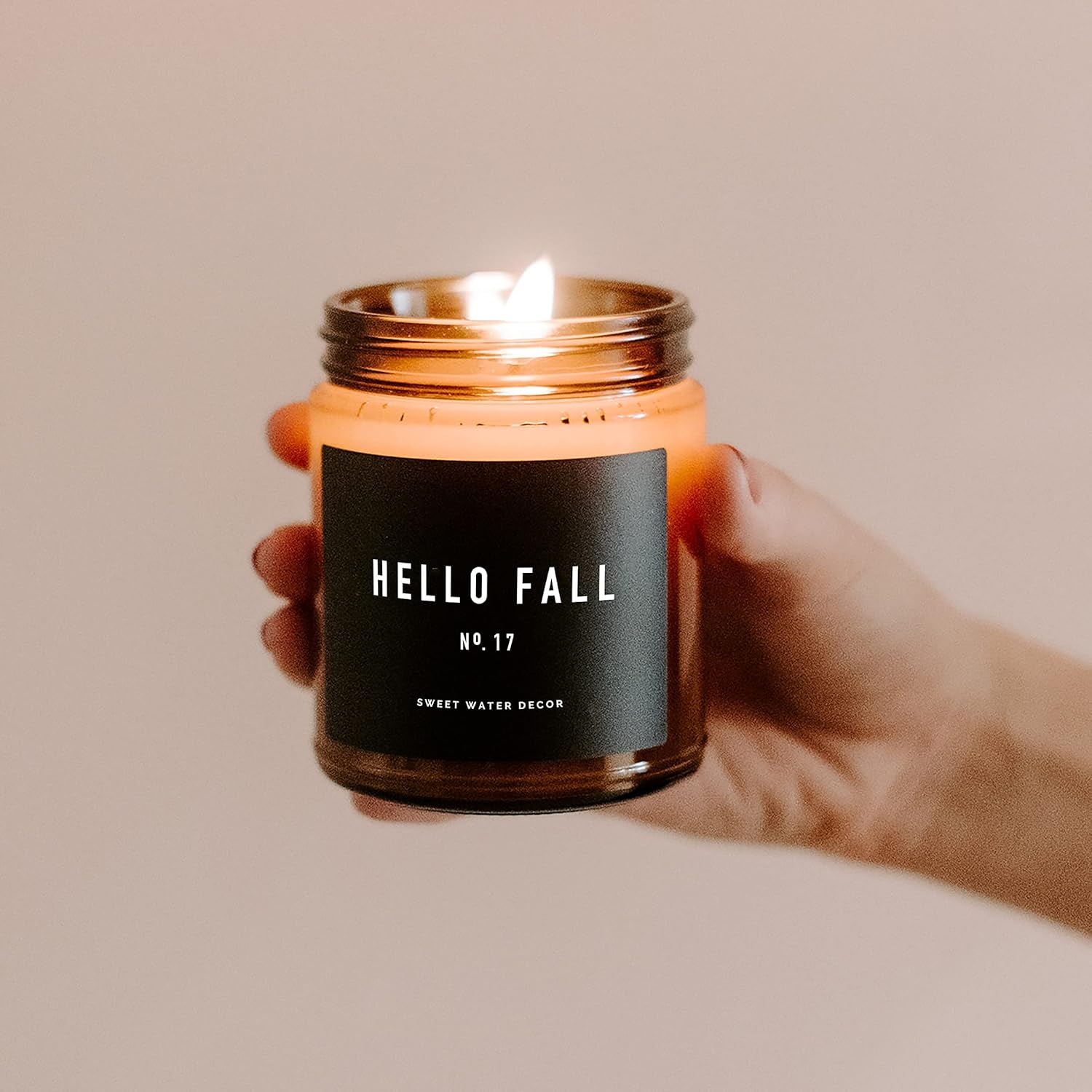Hello Fall Candle 